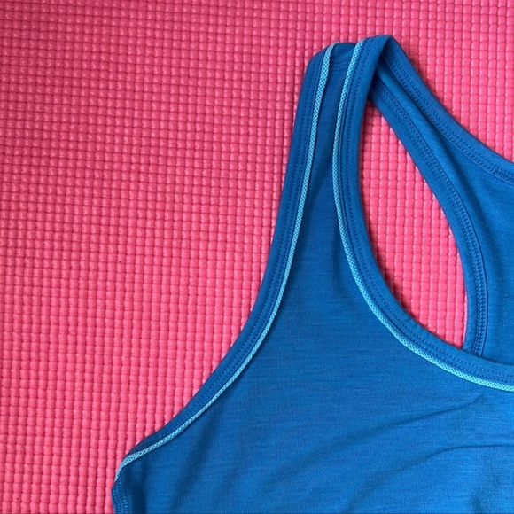 Lucy (2) Pink Athletic Tech Tank & Blue Racerback Double Layer Tank Top | Si… - Picture 8 of 12